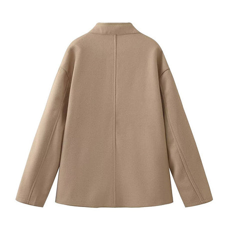 Elegant Wool-Style Jacket for Casual and Office Outfits