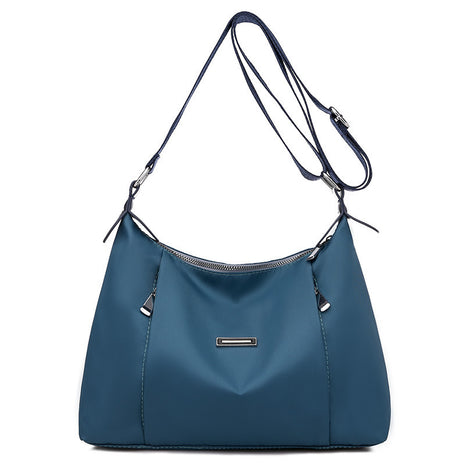 Fashion Oxford Cloth Shoulder Handbag – Lightweight Style for Every Day blue