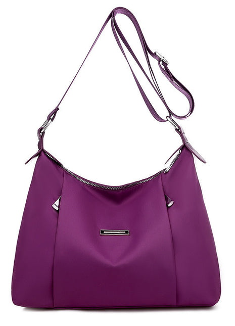 Fashion Oxford Cloth Shoulder Handbag – Lightweight Style for Every Day purple