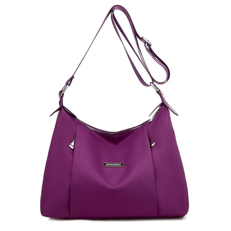 Fashion Oxford Cloth Shoulder Handbag – Lightweight Style for Every Day purple