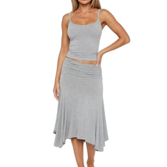 Versatile Women's Two-Piece Street Fashion Outfit in grey and pink BLNDL