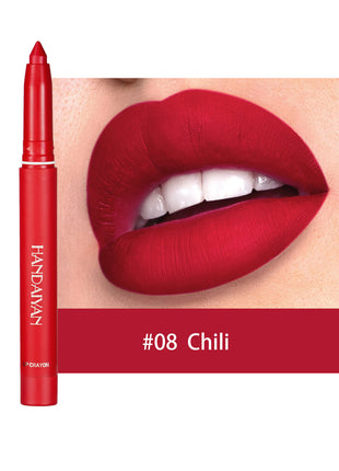 HANDAIYAN Crayon Lipstick | Matte Lip Crayon with Long-Lasting High-Pigment Color blndl chili