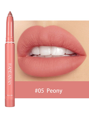 HANDAIYAN Crayon Lipstick | Matte Lip Crayon with Long-Lasting High-Pigment Color blndl peony