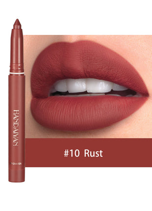 HANDAIYAN Crayon Lipstick | Matte Lip Crayon with Long-Lasting High-Pigment Color blndl rust