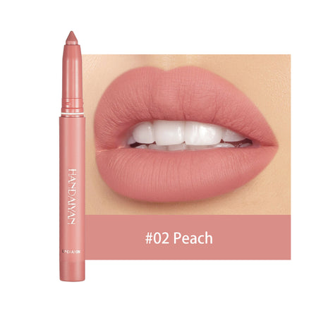 HANDAIYAN Crayon Lipstick | Matte Lip Crayon with Long-Lasting High-Pigment Color blndl peach 