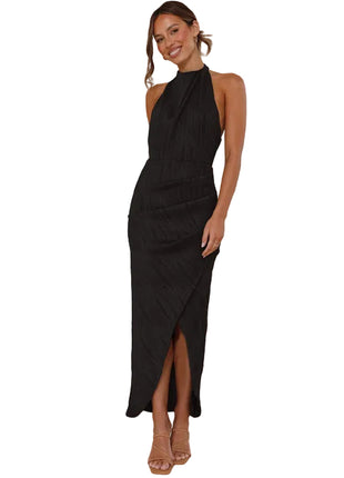 Women's High-Waist Backless Long Dress