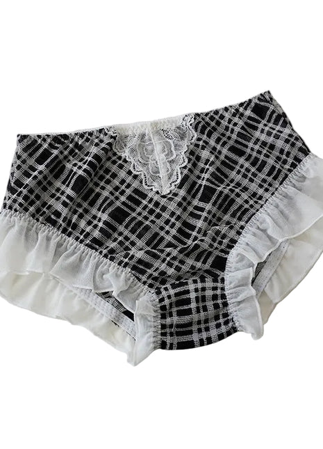 Women's Breathable High Rise Lace Briefs BLNDL