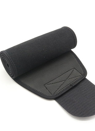 Black belt with a logo on a white background