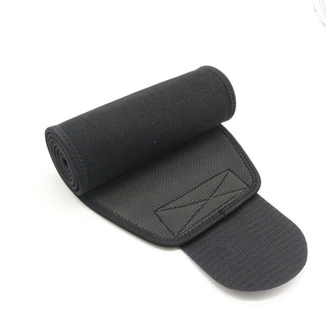 Black belt with a logo on a white background
