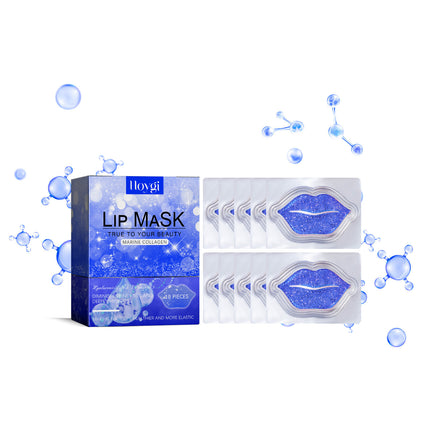 Hoygi lip mask packaging with multiple masks displayed on a white background