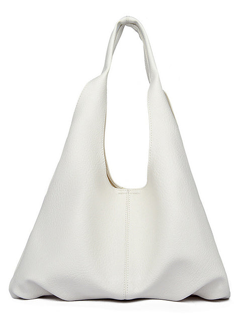 Ins Design Large Capacity Underarm Handbag – Minimalist Fashion with Everyday Functionality white