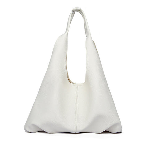 Ins Design Large Capacity Underarm Handbag – Minimalist Fashion with Everyday Functionality white