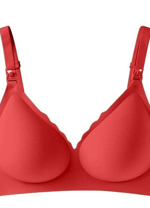 Comfortable Seamless Maternity Bra Red BLNDL
