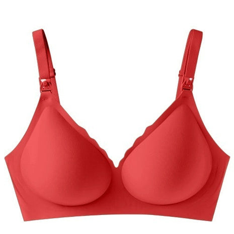 Comfortable Seamless Maternity Bra Red BLNDL