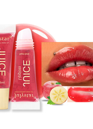 Julystar Natural Fruit Lip Gloss | Moisturizing Mirror Shine Hydrating Lip Gloss apple blndl