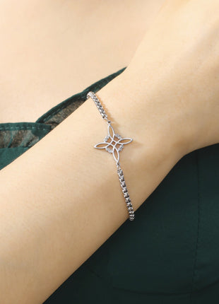 Knot S-Shaped Stainless Steel Bracelet – Gold & Silver Jewelry