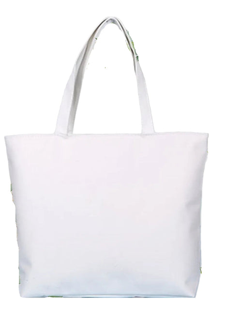 Korean Canvas Shoulder Handbag – Everyday Simplicity with Korean-Inspired Style white