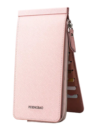 Korean style mobile purse and phone bag with multiple compartments for cards, cash, and essentials.