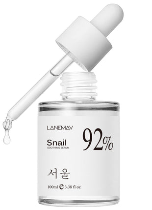 LANEMAY Snail 92% Soothing Serum with Snail Mucin for Hydrating and Smoothing Facial Care