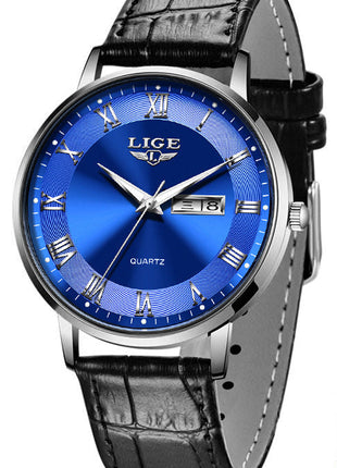 LIGE Waterproof Ladies Watch with Minimalist Pointer Dial Design