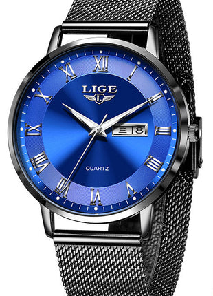 LIGE Mesh Thin Luxury Style Women’s Quartz Timepiece for Work and Casual Wear