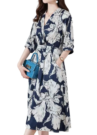 Versatile Women's Vintage-Inspired Midi Dress