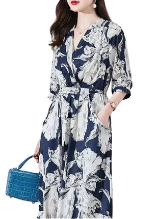 Versatile Women's Vintage-Inspired Midi Dress