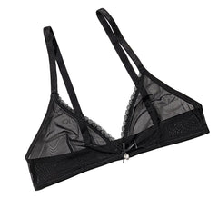 Wireless Lace Triangle Bra for Women | Seamless V-Neck Bra | BLNDL