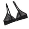 Wireless Lace Triangle Bra for Women | Seamless V-Neck Bra | BLNDL