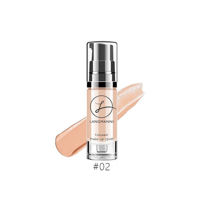 Langmann concealer bottle with applicator on a white background