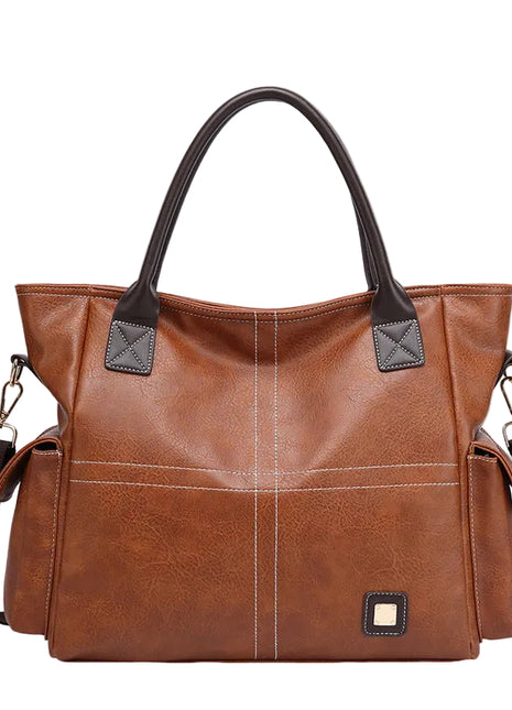 Large Shoulder Messenger Handbag – Spacious Retro Style for Everyday Adventures brown