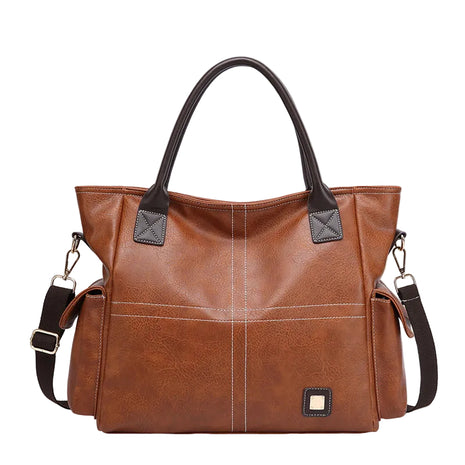Large Shoulder Messenger Handbag – Spacious Retro Style for Everyday Adventures brown
