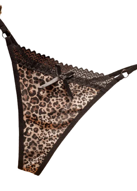 Stylish Leopard Print Women's Underwear Blndl