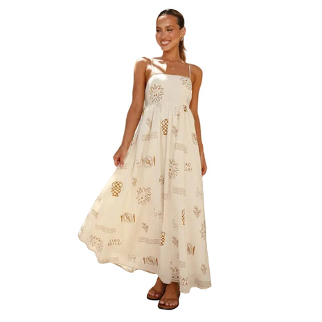Light Back Cutout Sling Dress