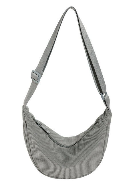 Lightweight Small Satchel Underarm Handbag | Women's Velvet Shoulder Bag gray