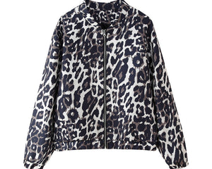 Women's distressed leopard print jacket coat

Leopard print streetwear jacket with irregular fit

Women's animal print coat with distressed detailing

Long-sleeve leopard jacket for casual streetwear outfits

Women's leopard print outerwear styled with denim

Distressed animal print jacket for edgy everyday fashion

BLNDL women's leopard print statement jacket