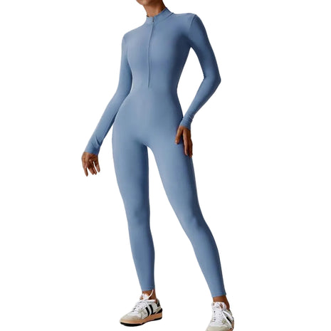 Long Sleeve One Piece Workout Jumpsuit