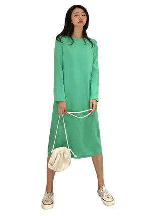 Green long dress BLNDL 