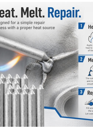 Low-Temperature Repair Welding Rods – Household Copper-Aluminium Electrodes for Iron, Steel & Pipe