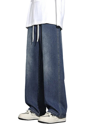 Comfortable Men’s Full Length Denim Pants with Easy Care Fabric Finish