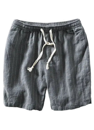 Men's Summer Striped Casual Shorts grey
