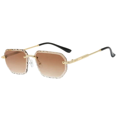 Minimalist Frameless Sunglasses Rimless Street Style Eyewear BLNDL