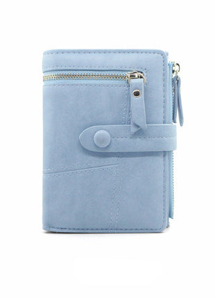 Minimalist two-fold wallet designed for organizing cards, cash, and daily essentials.