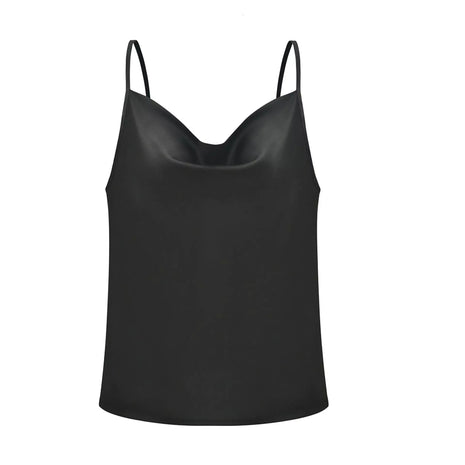 Minimalist women's tank top featuring a simple camisole silhouette for everyday casual wear.