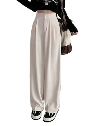 Versatile women’s wide leg trousers for casual outfits, travel wear, street style, and daily fashion.
