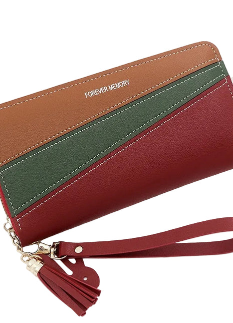 Modern contrast color wallet designed for everyday organization and fashion.