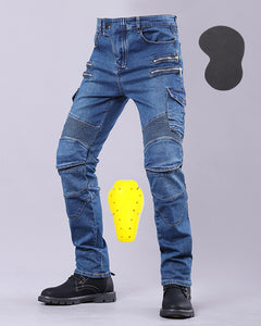 Motorcycle Riding Jeans with Protective Gear