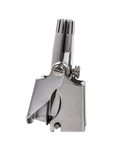 Metallic tool or device on a white background