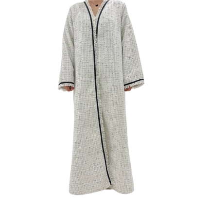 Lace-up Autumn and Winter Abaya