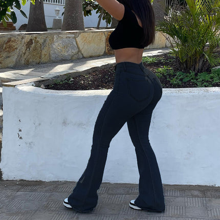 Bell-bottom Hip Raise Jeans